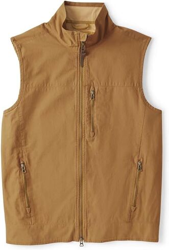 Orvis Briar Vest for Men, Active Fit, Bramble-Proof Stretch Cotton, Microfleece Lining, Brass Zipper, Multiple Pockets in Saudi Arabia