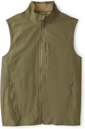 Orvis Briar Vest for Men, Active Fit, Bramble-Proof Stretch Cotton, Microfleece Lining, Brass Zipper, Multiple Pockets in Saudi Arabia