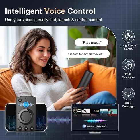 جهاز التحكم عن بعد الصوتي البديل L5B83G مناسب لعصا التلفزيون الذكية Fire AMZ (الجيل الثاني/الثالث/لايت)، الجيل الثالث من التلفزيون الذكي AMZ، عصا التلفزيون الذكية AMZ 4K (الجيل الأول/الجيل الثاني)، مكعب التلفزيون الذكي AMZ in Kuwait