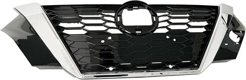 Front Bumper Grille Upper Honeycomb Grill Black With Chrome For 2020 2021 Nissan Sentra 623106LB0A in Kuwait