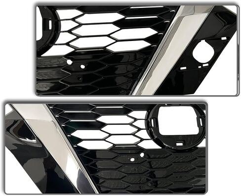 Front Bumper Grille Upper Honeycomb Grill Black With Chrome For 2020 2021 Nissan Sentra 623106LB0A in Kuwait