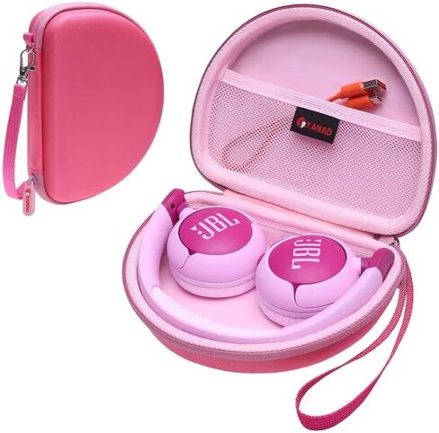 XANAD Hard Case for JBL Junior JR 320 320BT/JR310BT Kids Headphones, Pink in Kuwait