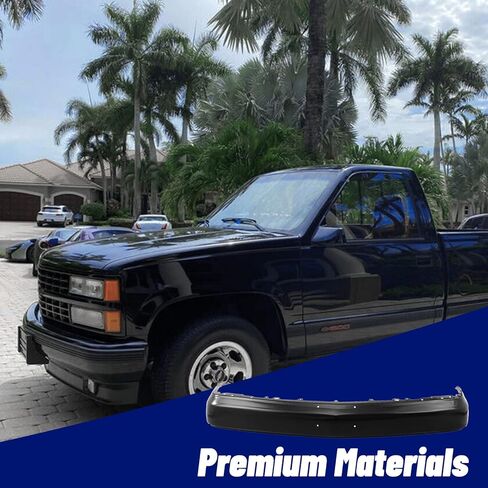 قطع غيار المصد الأمامي شريط الوجه من الفولاذ الأسود المتوافق مع شيفروليه المتوافقة مع شاحنة بيك اب C/K 1500 2500 3500 بليزر سوبربان تاهو يوكون إسكاليد 1988-2000 in Kuwait