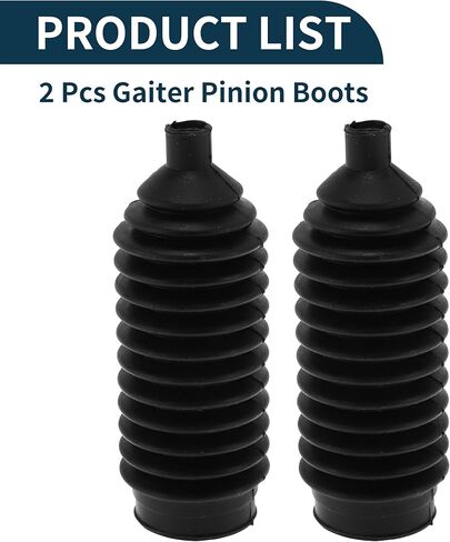 2 Pcs Universal Rubber Rack and Pinion Steering Boot Pinion Boot Gaiter Kit Black in Kuwait