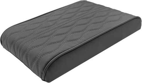 Car Armrest Box Heightening Pad, Arm Rest Covers, Easy to Install, Durable and Easy to Clean, It is A Practical Accessory That Enhances The Driving Experience (Brown, Wave Pattern) in Kuwait