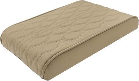 Car Armrest Box Heightening Pad, Arm Rest Covers, Easy to Install, Durable and Easy to Clean, It is A Practical Accessory That Enhances The Driving Experience (Brown, Wave Pattern) in Saudi Arabia