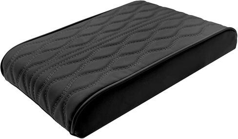 Car Armrest Box Heightening Pad, Arm Rest Covers, Easy to Install, Durable and Easy to Clean, It is A Practical Accessory That Enhances The Driving Experience (Brown, Wave Pattern) in Saudi Arabia