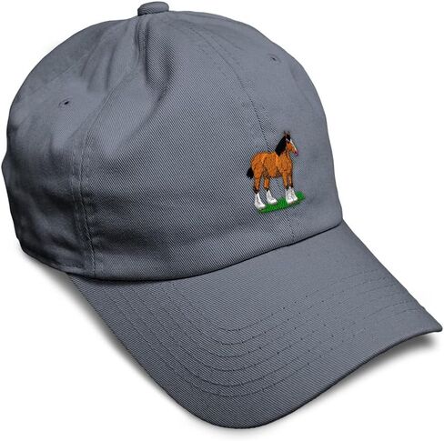 Soft Baseball Hat Embroidered Dad Hat Western Workhorse Draft Horse Clydesdale Men & Ladies Baseball Cap in Saudi Arabia
