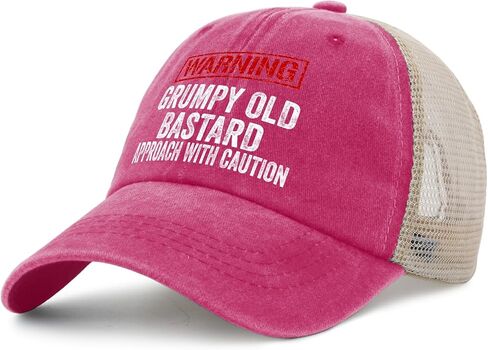 Hat for Mens Retro Grumpy Old Man Tennis Hat Women AllBlack Cycling Cap Funny Unique Gifts for Car Guys in Saudi Arabia