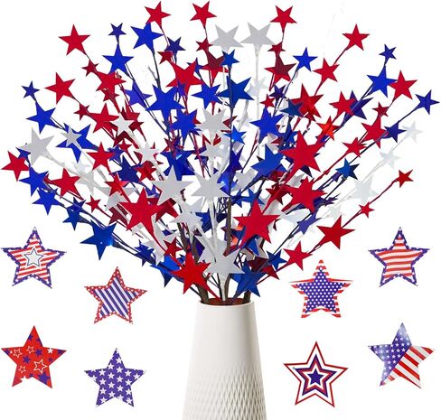 St Patrick’s Day Decorations 6 Pcs 24'' Tall Artificial Shamrock Berry Stems Picks Green Clover Floral Branches Centerpiece for Home Party Table Decor in Saudi Arabia