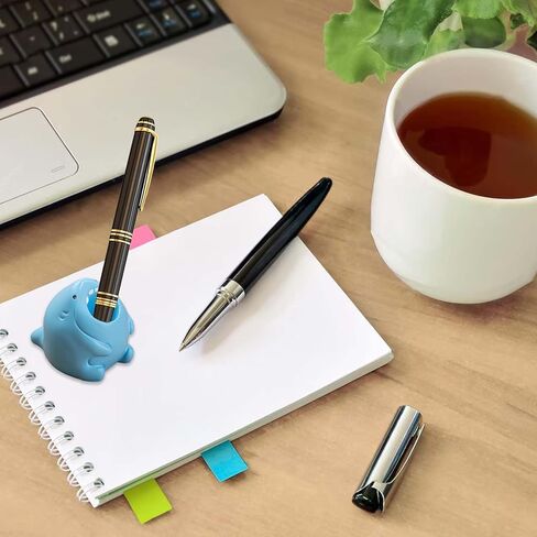 4 قطع حامل أقلام واحد - حامل أقلام رصاص من الراتنج على شكل حيوان صغير لقلم النافورة وفرشاة الأسنان ومنظم المكتب والفصول الدراسية والمكتب وديكورات المنزل in Kuwait