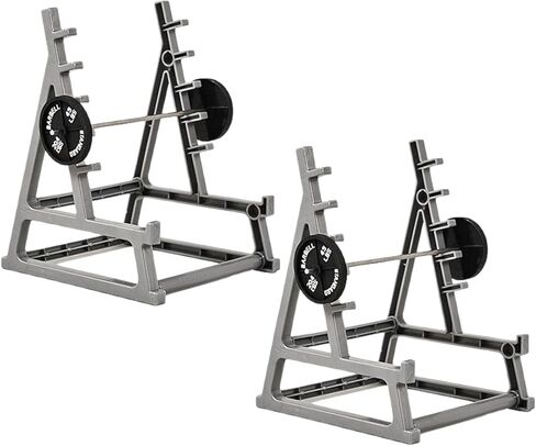 2 Pack Squat Rack Pen Holder for Desk, Mini Barbell Rack Pencil Organizer with Weights, Fun Gym-Themed Desktop Accessories for Fitness and Weightlifting Fans in Kuwait