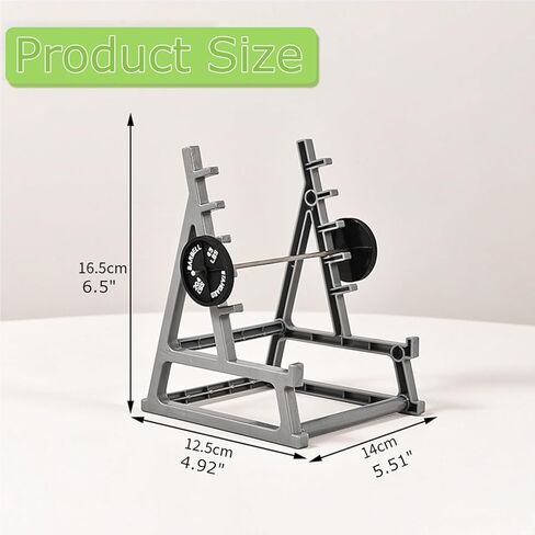 2 Pack Squat Rack Pen Holder for Desk, Mini Barbell Rack Pencil Organizer with Weights, Fun Gym-Themed Desktop Accessories for Fitness and Weightlifting Fans in Kuwait