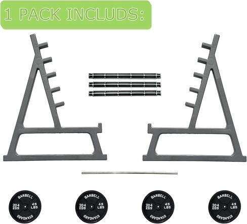 2 Pack Squat Rack Pen Holder for Desk, Mini Barbell Rack Pencil Organizer with Weights, Fun Gym-Themed Desktop Accessories for Fitness and Weightlifting Fans in Kuwait