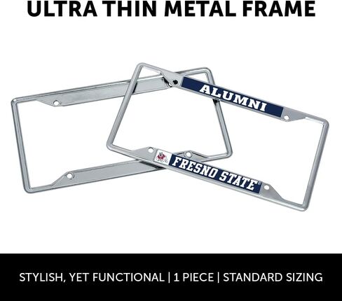 Desert Cactus Fresno State Metal License Plate Frame for Front or Back of Car Officially Licensed (Alumni) in Saudi Arabia