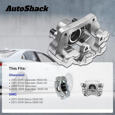 استبدال فرامل الفرامل الأمامية من AutoShack لليسار واليمين لـ 2011-2019 شيفروليه سيلفرادو 2500 HD 2011-2019 GMC Sierra 2500 HD 2016-2019 شيفروليه سوبربان مجموعة قطعتين in Saudi Arabia