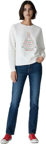 Ivory Ella, Womens, Holiday Crew Sweatshirt in Saudi Arabia