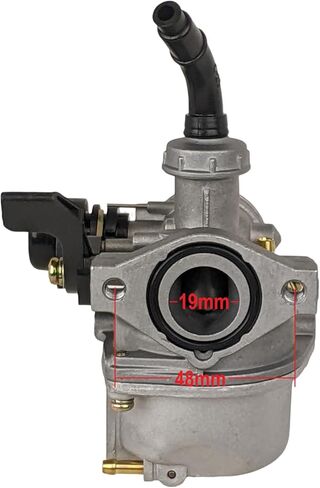 RedCap 19mm Carburetor PZ19 Manual Choke Switch, Compatible with 50cc, 70cc, 90cc, 100cc, 110cc, 125cc Honda-Style 4-Stroke ATVs, Dirt Bikes, Go Karts Scooter Moped in Saudi Arabia