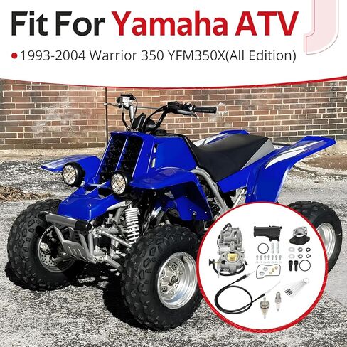 JAVIK Carburetor Carb Assy & Intake Manifold With Throttle Cable For Yamaha 1993-2004 Warrior 350 YFM350X O.E.M# 3GD-14101-00-00 1UY-13586-02-00 in Saudi Arabia