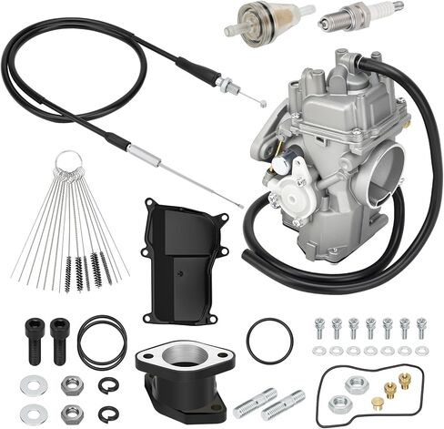 JAVIK Carburetor Carb Assy & Intake Manifold With Throttle Cable For Yamaha 1993-2004 Warrior 350 YFM350X O.E.M# 3GD-14101-00-00 1UY-13586-02-00 in Saudi Arabia