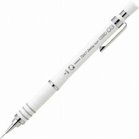 Zebra Mechanical Pencil, Tect 2 Way Light, 0.3mm, White Body (MAS42-W) in Kuwait