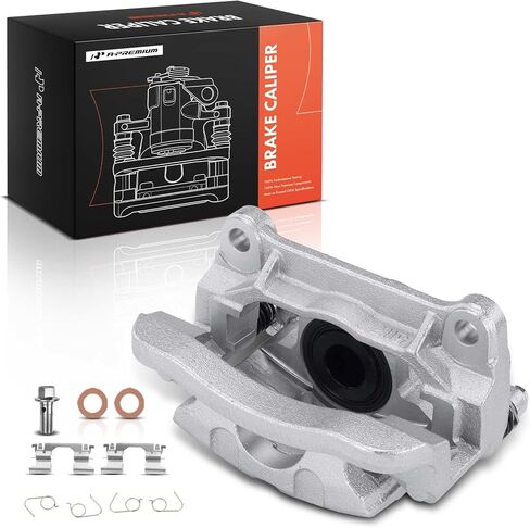 A-Premium Rear Right Passenger Side Disc Brake Caliper Assembly with Bracket Compatible with Nissan TITAN 2017-2022 5.6L in Saudi Arabia