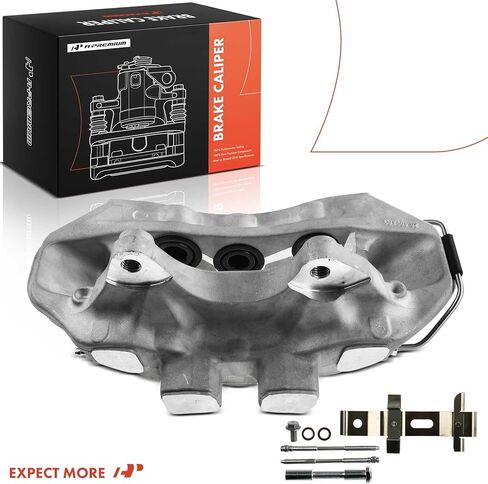 A-Premium Disc Brake Caliper Assembly Compatible with Select Cadillac Models - CTS 2009 2010 2011 2012 2013 2014 2015 6.2L with Heavy Duty Antilock Brakes - Front Left Driver Side in Saudi Arabia