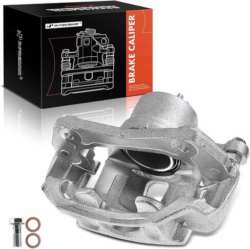 A-Premium Disc Brake Caliper Assembly with Bracket Compatible with Select Hyundai and Kia Models - Tucson 2010-2012, For Sportage 2011, FWD - Front Right Passenger Side in Saudi Arabia