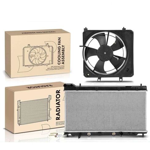 Replacement Parts for Radiator&Cooling Fan Assembly Kit for Honda Fit 2007 2008 L4 1.5L Automatic Mod-A58PP-41042 in Saudi Arabia