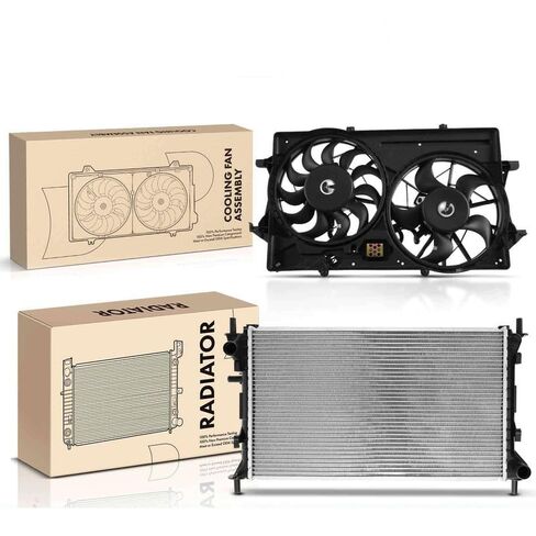 Replacement Parts for Radiator&Dual Cooling Fan Assembly Kit for Ford Focus 2000 2003 2004 L4 2.0L Mod-A58PP-40286 in Saudi Arabia