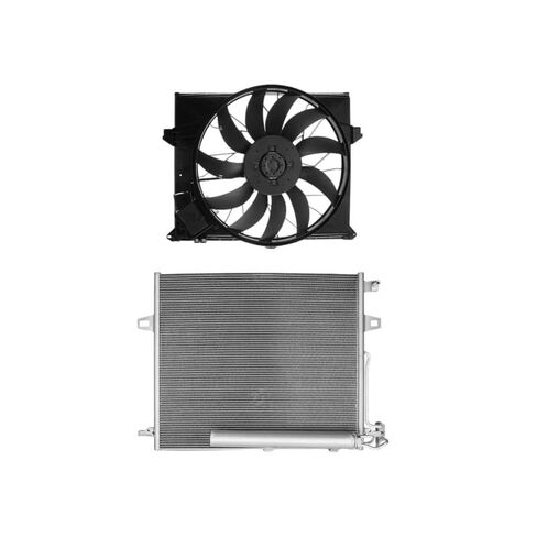 قطع غيار لمكثف التيار المتردد ومجموعة تجميع مروحة التبريد الفردية لمرسيدس بنز W164 X164 R350 Mod-A58PP-32660 in Saudi Arabia