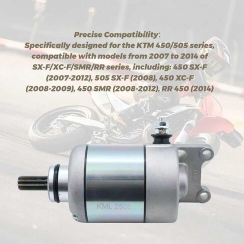 محرك بدء التشغيل متوافق مع موديلات KTM 450 505 SX-F XC-F SMR Rally 77340001000 007-2012 in Kuwait