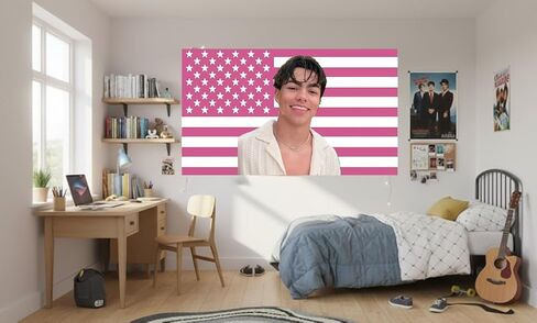 Malachi Barton Flag 3x5 Ft Pink American Flag Tapestry Funny USA Poster – College Dorm Room Decor Wall Art, Bedroom Poster, Outdoor Party Tailgate Yard Flag with 4 Brass Grommets in Saudi Arabia