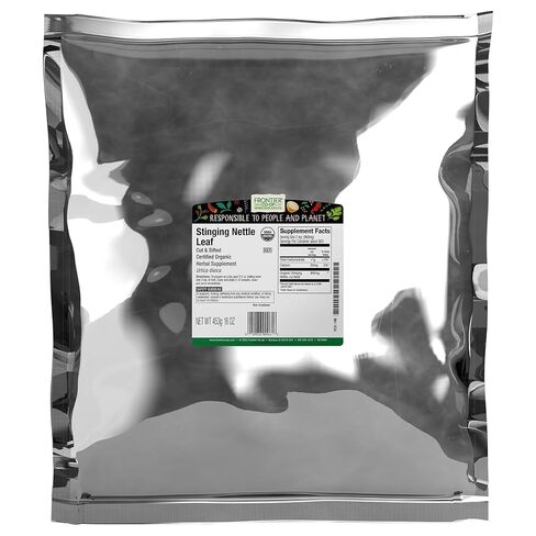 Frontier Co-op Organic Stinging Nettle Leaf, 1lb Bulk Bag, Cut & Sifted - Ideal for Making Nettle Tea, Kosher Certified in Kuwait
