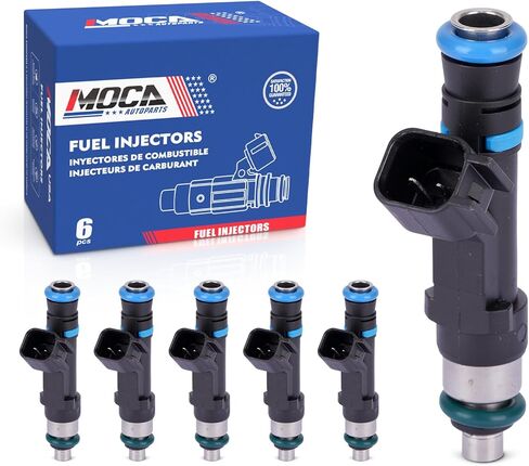 حاقن الوقود MOCA 6X يناسب دودج 2004-2010 داكوتا 3.7L، 2004-2009 دورانجو 3.7L، 2007-2011 نيترو 3.7L، 2004-2010 رام 1500 3.7L، لسيارة جيب 2006-2010 كوماندر 3.7L، 2005-2010 جراند شيروكي 3.7 لتر in Saudi Arabia