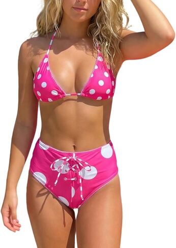Y2k Boy Shorts Bikini Set for Women Halter String Triangle Top Low Rise Shorts Sets Sexy Swimsuit Beach Swimwear in Kuwait