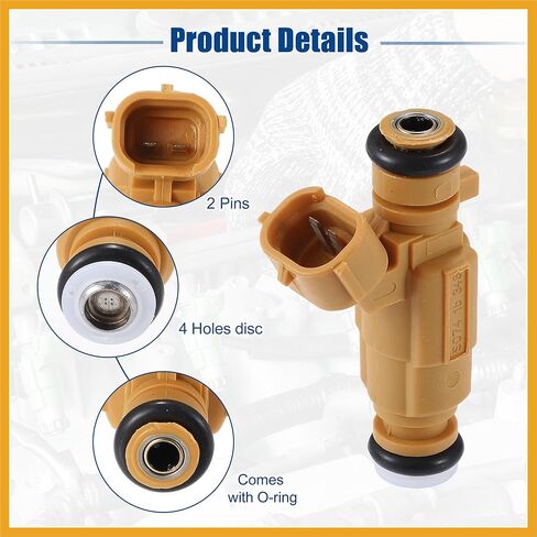 استبدال فوهة حاقن وقود السيارة مناسب لشركة Hyundai i30 1.6L 2007-2011 No.35310-2B020 - حزمة من 4 قطع بديلة in Saudi Arabia