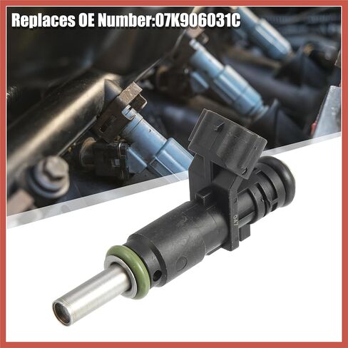 ACROPIX 1 Pcs 07K906031C Car Fuel Injector Nozzle for VW Beetle Jetta 2.5L 2006-2014 for VW Passat 2012-2014 for VW Sportwagen 2010-2014 2.5L EA855 Car Parts in Saudi Arabia