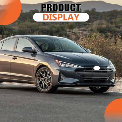 JX RACING Front Bumper Grill Upper Grille Compatible with Hyundai Elantra 2019-2020 Grille Assembly With Intelligent Cruise Control Cover Chrome+Matte Black 86350F2BC0 HY1200254 in Kuwait