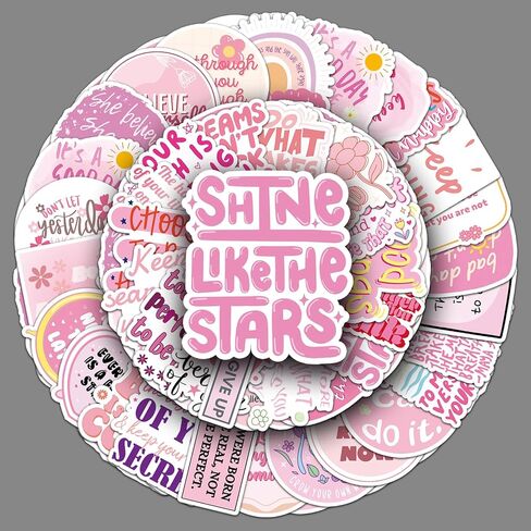 110 Pcs Flower Stickers, Vinyl Waterproof Flower Stickers for Water Bottles, Laptop, Notebook, Scrapbook, Luggage, Cell Phone, Helmet, Party Favors in Saudi Arabia