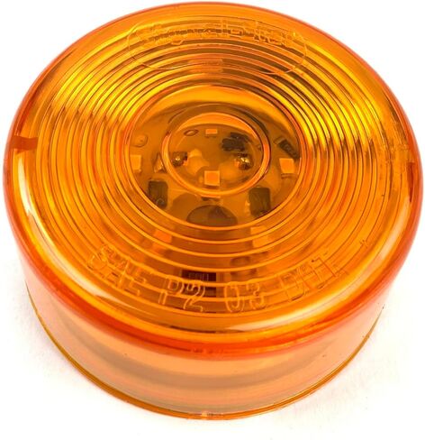 Truck-Lite Signal-Stat LED Marker Clearance Light | 2" Round Yellow 10 Diode Lamp | P2 PC Side Marker & Clearance Light | 12V PL-10 Connector | Trailer Truck Grommet Mount Lighting in Saudi Arabia