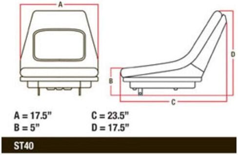 AM126865 Seat Fits John Deere 3025E 3032E 3038E Tractors LVA14488 in Kuwait