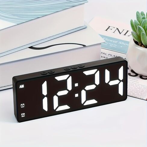 Alarm Clock Bright Numbers Build, Alarm Clock for Heavy Sleepers Simple Control, Alarm Clocks for Bedrooms Decor in Saudi Arabia