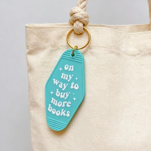 Book Lover Keychain Turquoise Key Ring for Book Lovers Book Club Bookish Bookworm Key Chain for Women Girls in Kuwait