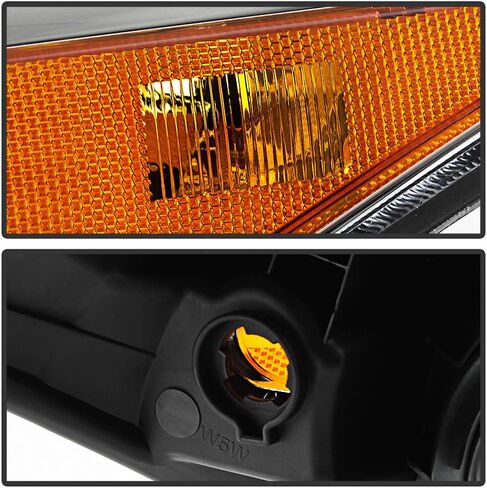 ACANII-For 2008-2012 Honda Accord 2-Door Coupe [نمط المصنع] مصابيح أمامية مبيت من الكروم للسائق والراكب in Saudi Arabia