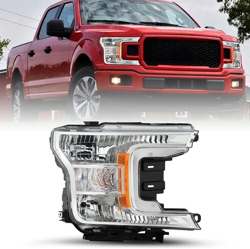 JSBOYAT Halogen Headlight Assembly Replacement for 18 to 20 Ford F150 Headlamp (Right Passenger Side) in Saudi Arabia