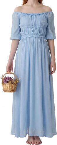 YESSA Renaissance Dress Women Peasant Dress Medieval Dress for Women Ren Faire Costume Flowy Fairy Dress in Saudi Arabia