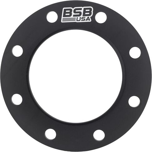 American Made 3/8" Inch 8x170 Hubcentric Wheel Spacers - Fits Ford F-250 F-350 1999-2021 - 3/8 Inch (9.5mm) Thick, 8x170 Bolt Pattern, 124.9 Hub, Black, Made in The USA (Set of 4) in Saudi Arabia