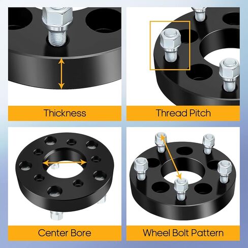 OCPTY 4 قطع 5x4.5 إلى 5x5 محولات فواصل العجلات 1.5 بوصة 1/2 ترصيع 71.5 مم محور تجويف مزورة محور العجلة المركزية محولات 5 عروة مناسبة لشيروكي لكومانش لجراند شيروكي للحرية in Kuwait