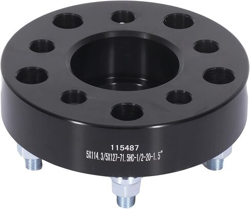 OCPTY 4 قطع 5x4.5 إلى 5x5 محولات فواصل العجلات 1.5 بوصة 1/2 ترصيع 71.5 مم محور تجويف مزورة محور العجلة المركزية محولات 5 عروة مناسبة لشيروكي لكومانش لجراند شيروكي للحرية in Kuwait